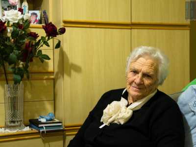 L�87enne barese Caterina Attolico, una delle attuali ereditiere: ha vissuto nella masseria da quando era bambina